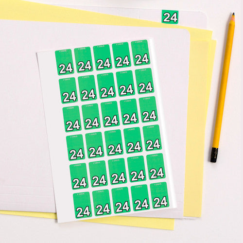 Avery 24 Top Tab Year Code Label 20x30mm 150 Pack