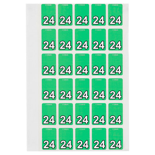 Avery 24 Top Tab Year Code Label 20x30mm 150 Pack