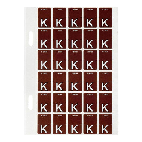 Avery Top Tab Colour Code Labels K 20 x 30mm 150 Pack