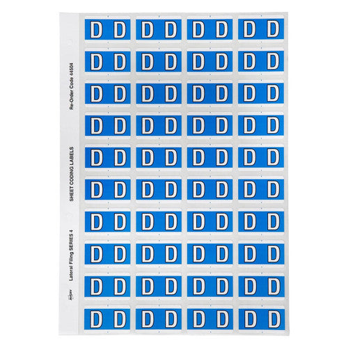 Avery Alphabetical D Side Tab Colour Coding Labels 25 x 42mm 240 Pack