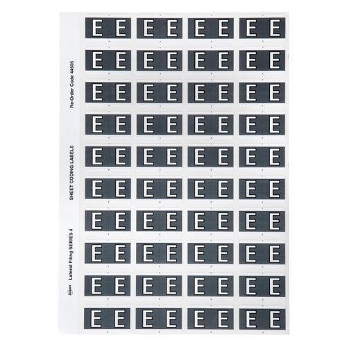 Avery Alphabetical E Side Tab Colour Coding Labels 25 x 42mm 240 Pack