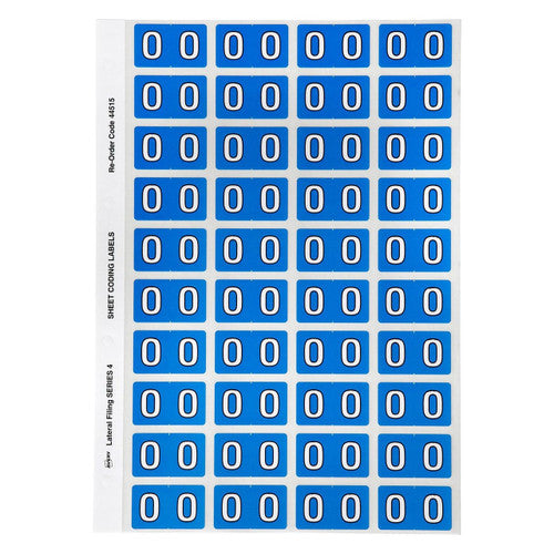 Avery Alphabetical O Side Tab Colour Coding Labels 25 x 42mm 240 Pack