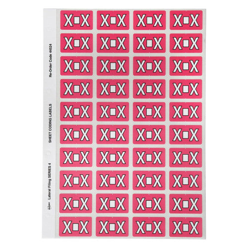 Avery Alphabetical X Side Tab Colour Coding Labels 25 x 42mm 240 Pack