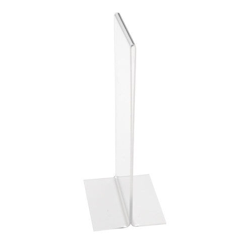 Deflecto Double Sided T-Shape Sign Holder DL Portrait