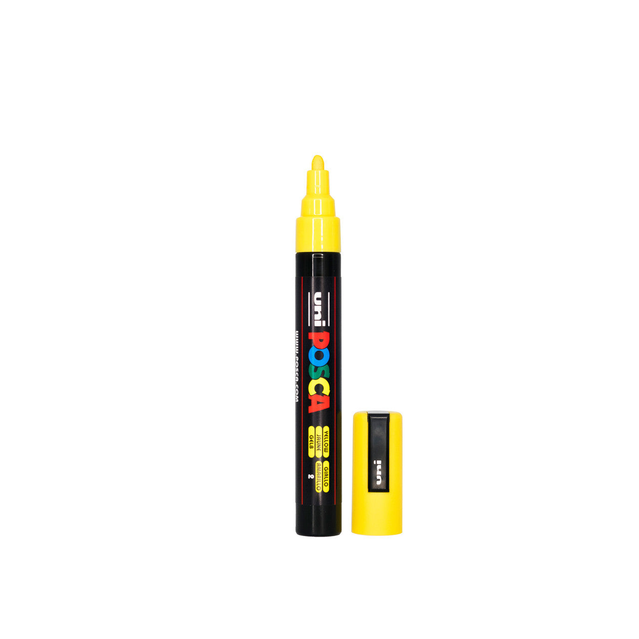 POSCA PC-5M Paint Marker Medium Bullet Tip Yellow – water-based paint marker pen