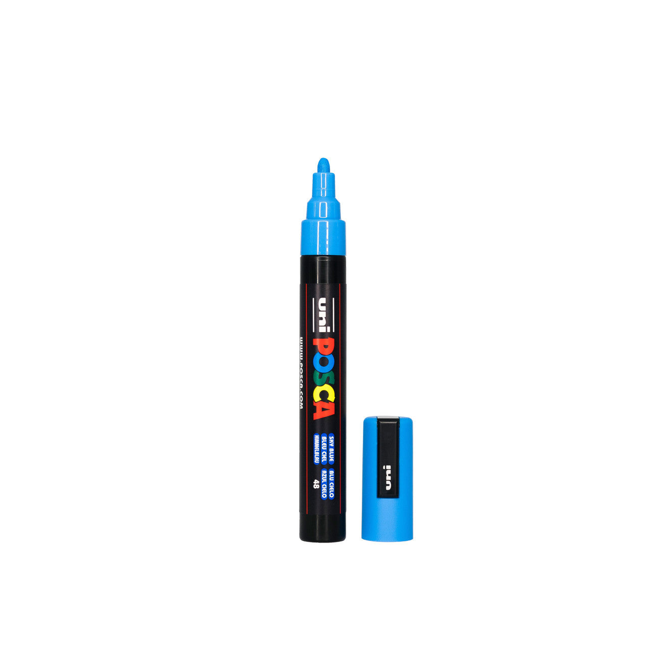 POSCA PC-5M Paint Marker Medium Bullet Tip Sky Blue – water-based paint marker pen