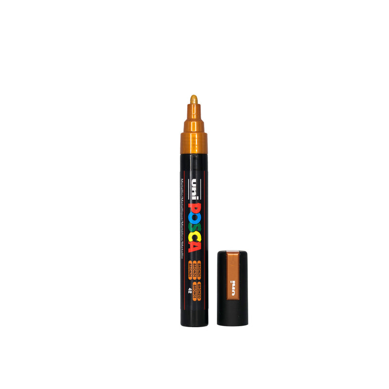 POSCA PC-5M Paint Marker Medium Bullet Tip Bronze – water-based paint marker pen