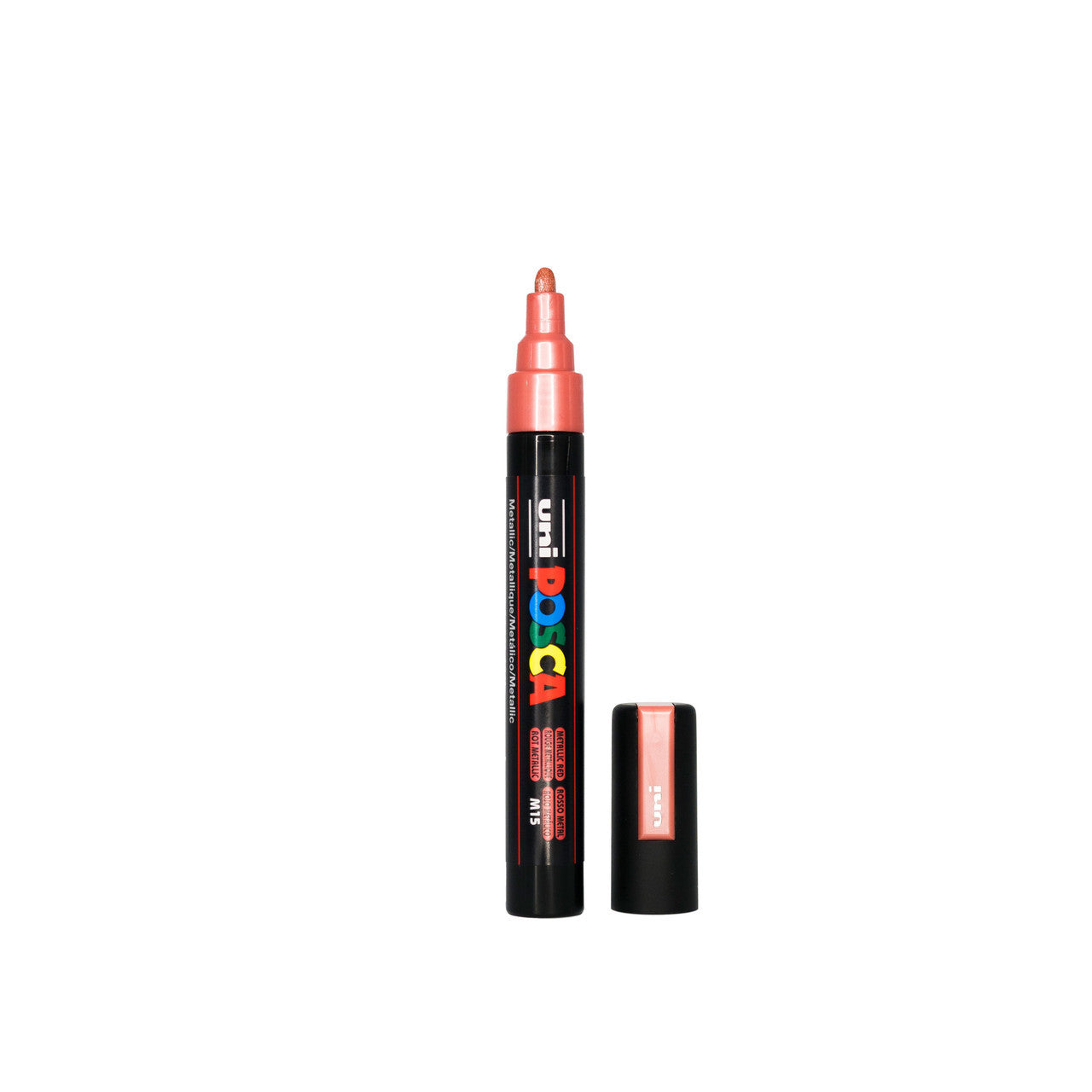 POSCA PC-5M Paint Marker Medium Bullet Tip Metallic Red – water-based paint marker pen