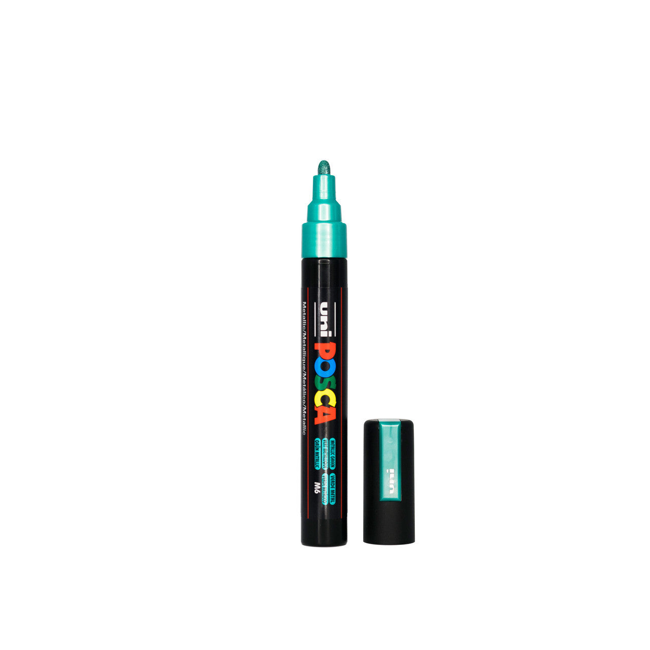 POSCA PC-5M Paint Marker Medium Bullet Tip Metallic Green – water-based paint marker pen