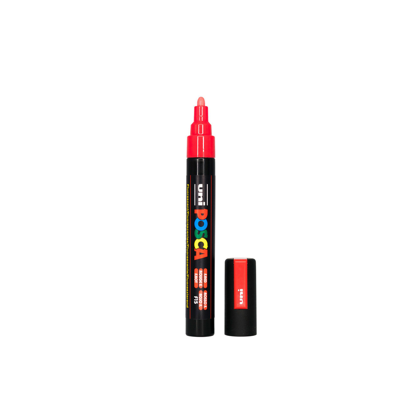 POSCA PC-5M Paint Marker Medium Bullet Tip Fluorescent Red – water-based paint marker pen