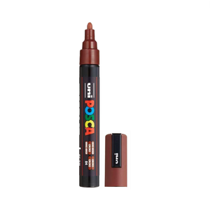 POSCA PC-5M Paint Marker Medium Bullet Tip Cacao Brown – water-based paint marker pen