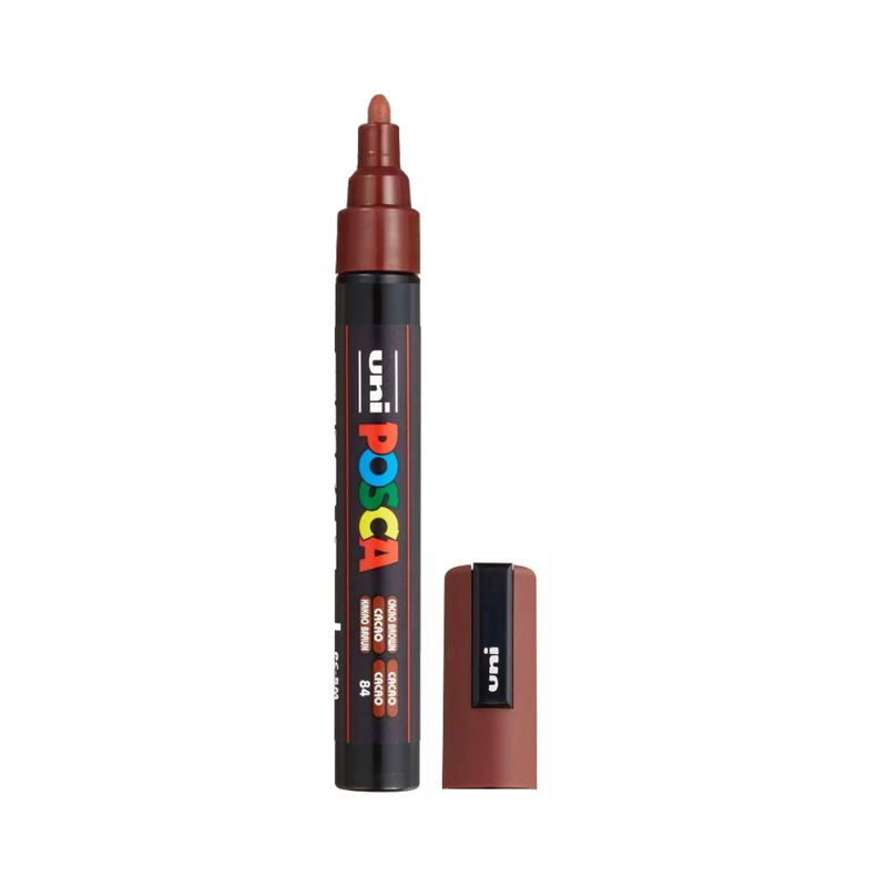 POSCA PC-5M Paint Marker Medium Bullet Tip Cacao Brown – water-based paint marker pen