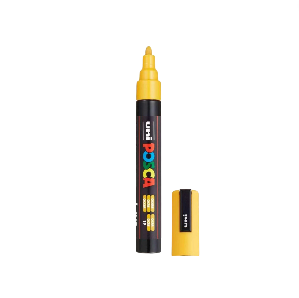 POSCA PC-5M Paint Marker Medium Bullet Tip Ochre – water-based paint marker pen