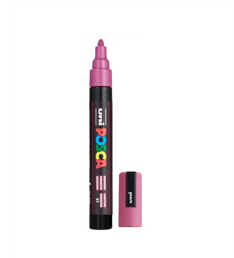 POSCA PC-5M Paint Marker Medium Bullet Tip Raspberry – water-based paint marker pen
