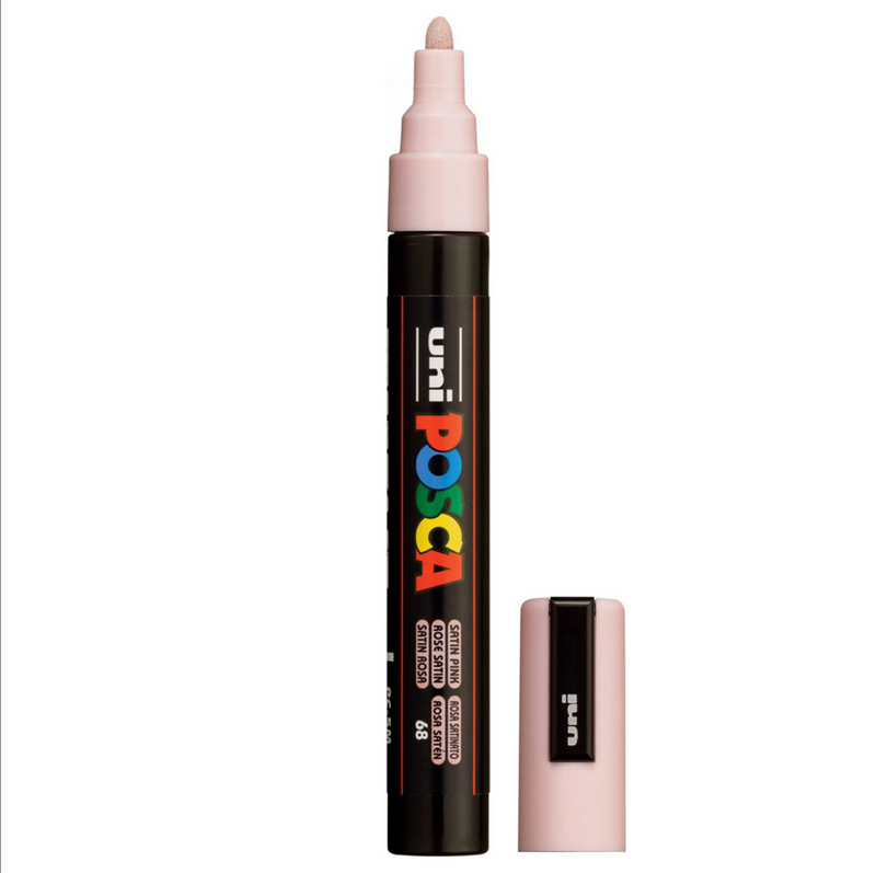 POSCA PC-5M Paint Marker Medium Bullet Tip Satin Pink – water-based paint marker pen