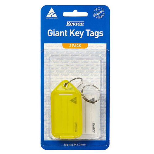 Kevron ID30 Giant Key Tags Assorted Pack of 2