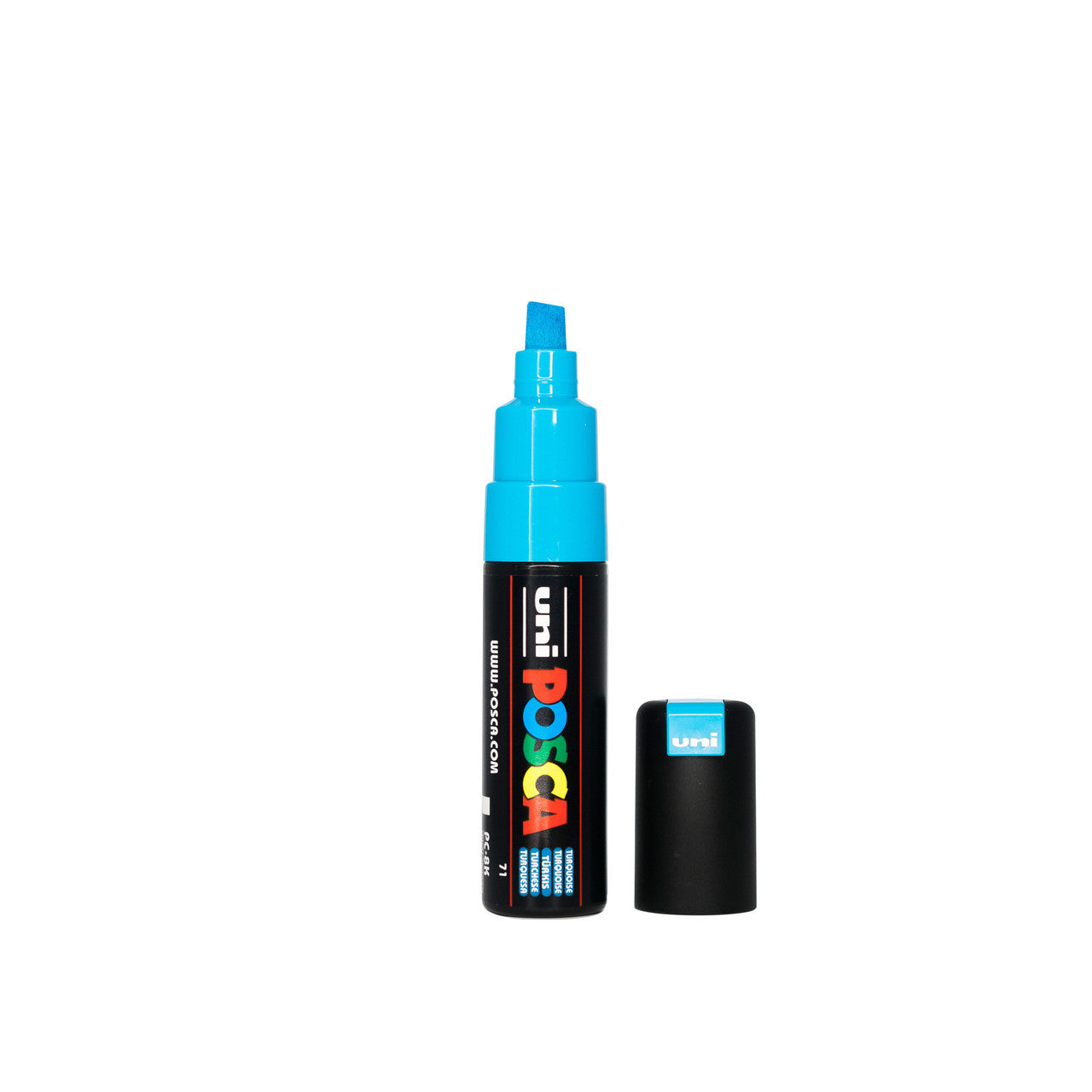 POSCA PC-8K Paint Marker Broad Chisel Tip Turquoise – water-based paint marker pen