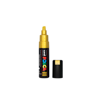POSCA PC-8K Paint Marker Broad Chisel Tip Gold – water-based paint marker pen