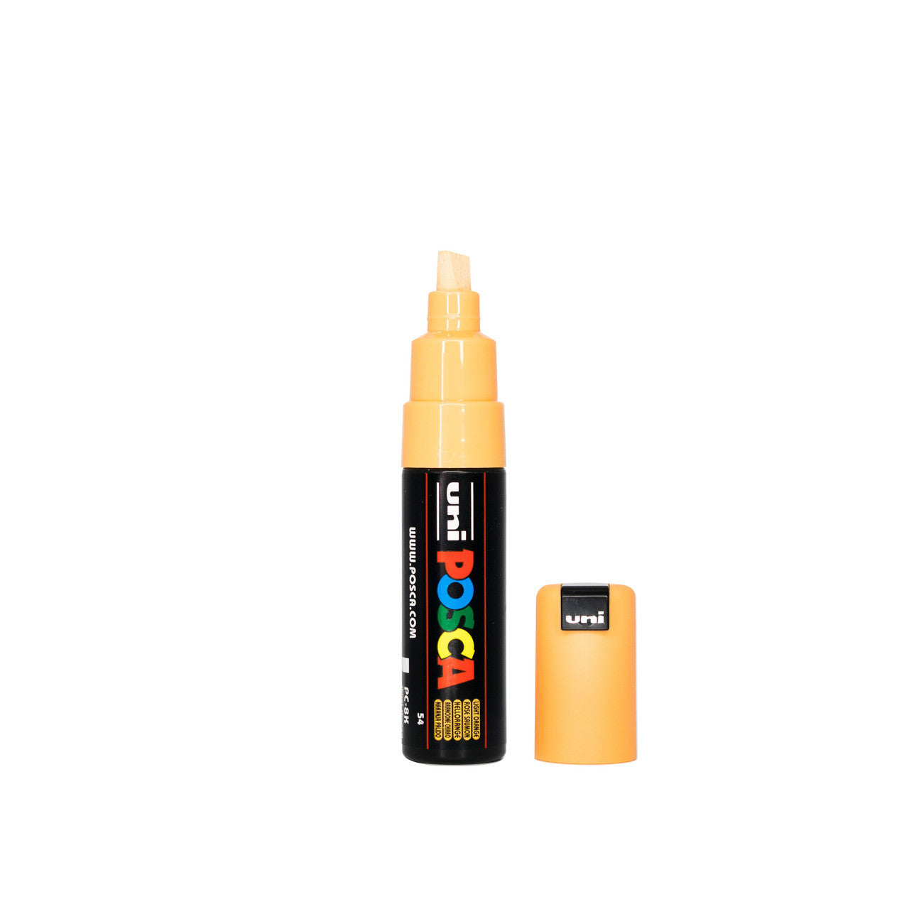 POSCA PC-8K Paint Marker Broad Chisel Tip Light Orange – water-based paint marker pen