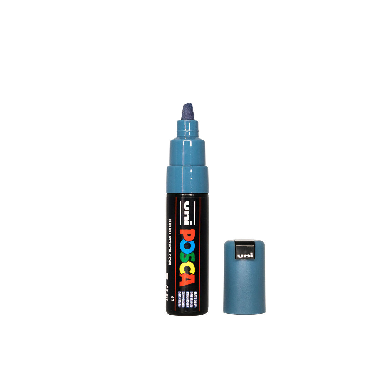 POSCA PC-8K Paint Marker Broad Chisel Tip Slate Grey – water-based paint marker pen