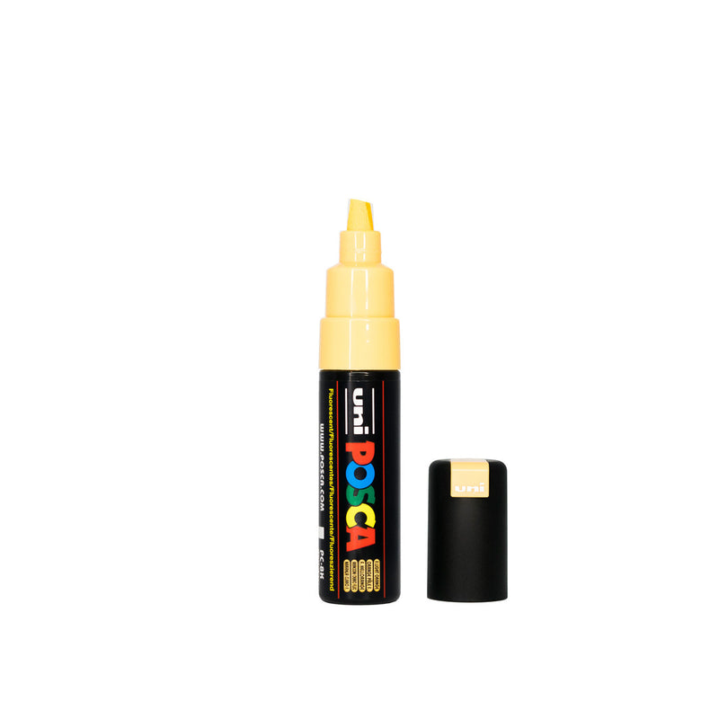 POSCA PC-8K Paint Marker Broad Chisel Tip Fluorescent Light Orange – water-based paint marker pen