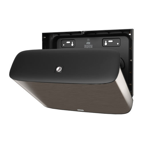 Tork Twin Mini Jumbo Toilet Roll Dispenser T2 System Silver