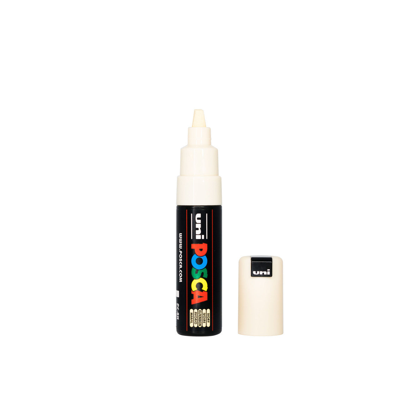 POSCA PC-8K Paint Marker Broad Chisel Tip Ivory – water-based paint marker pen