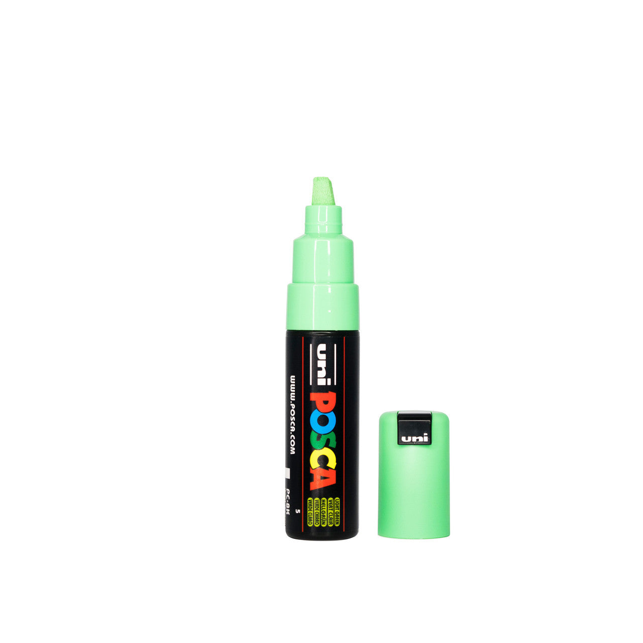 POSCA PC-8K Paint Marker Broad Chisel Tip Light Green – water-based paint marker pen