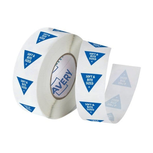 Avery Food Safety Labels 'Soft and Bite Sized' Food Consistency Label 25mm 500 Roll
