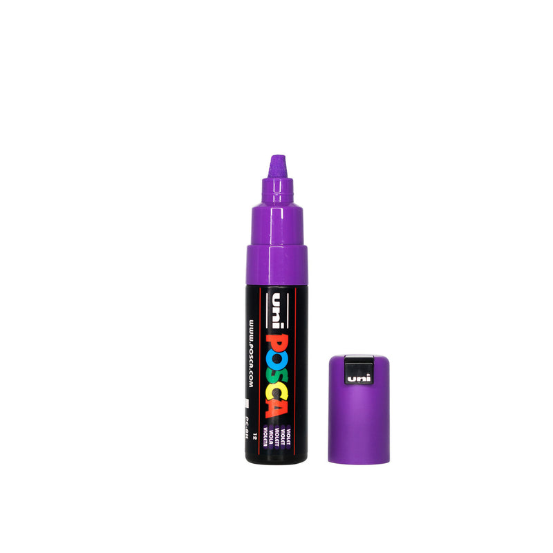POSCA PC-8K Paint Marker Broad Chisel Tip Violet – water-based paint marker pen