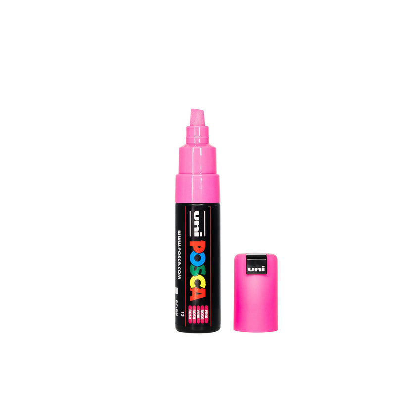 POSCA PC-8K Paint Marker Broad Chisel Tip Pink – per-colour water-based paint marker pen