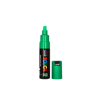 POSCA PC-8K Paint Marker Broad Chisel Tip Green – per-colour water-based paint marker pen