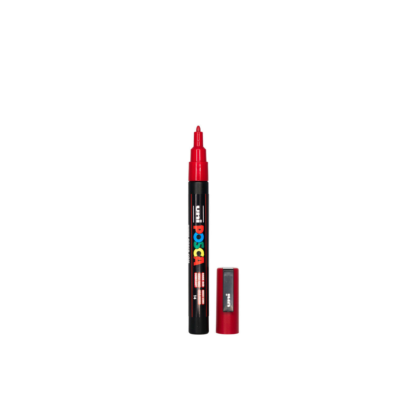 POSCA PC-3M Paint Marker Fine Bullet Tip Dark Red – water-based paint marker pen