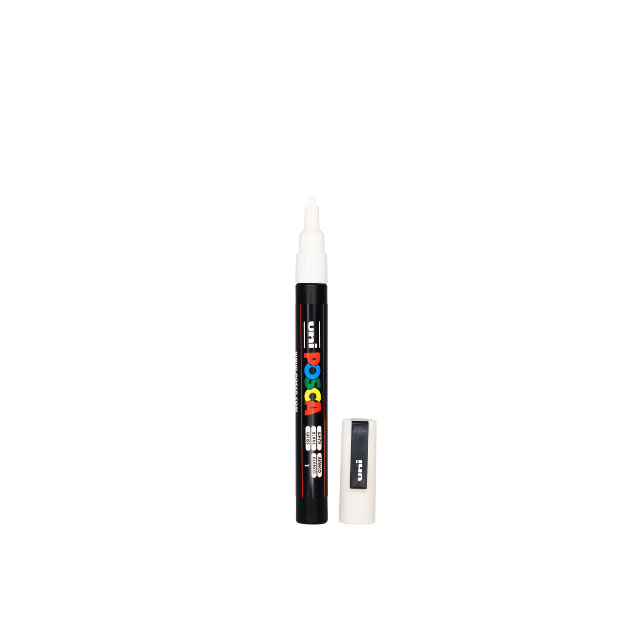 POSCA PC-3M Paint Marker Fine Bullet Tip White – water-based paint marker pen
