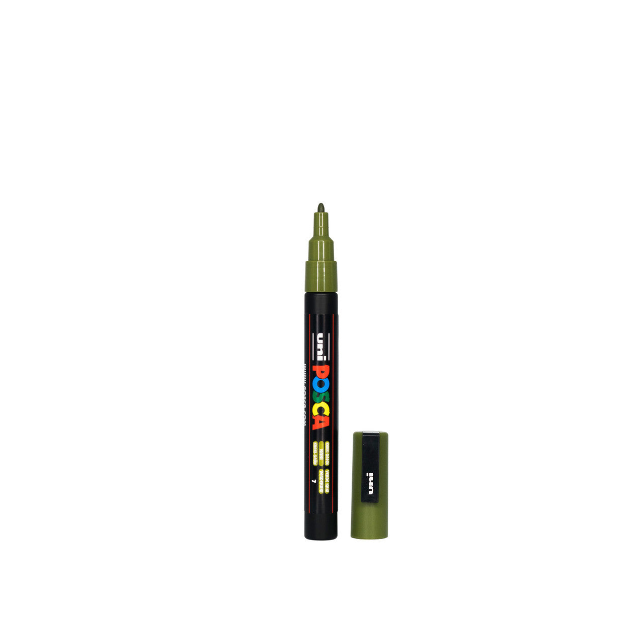 POSCA PC-3M Paint Marker Fine Bullet Tip Khaki Green – water-based paint marker pen