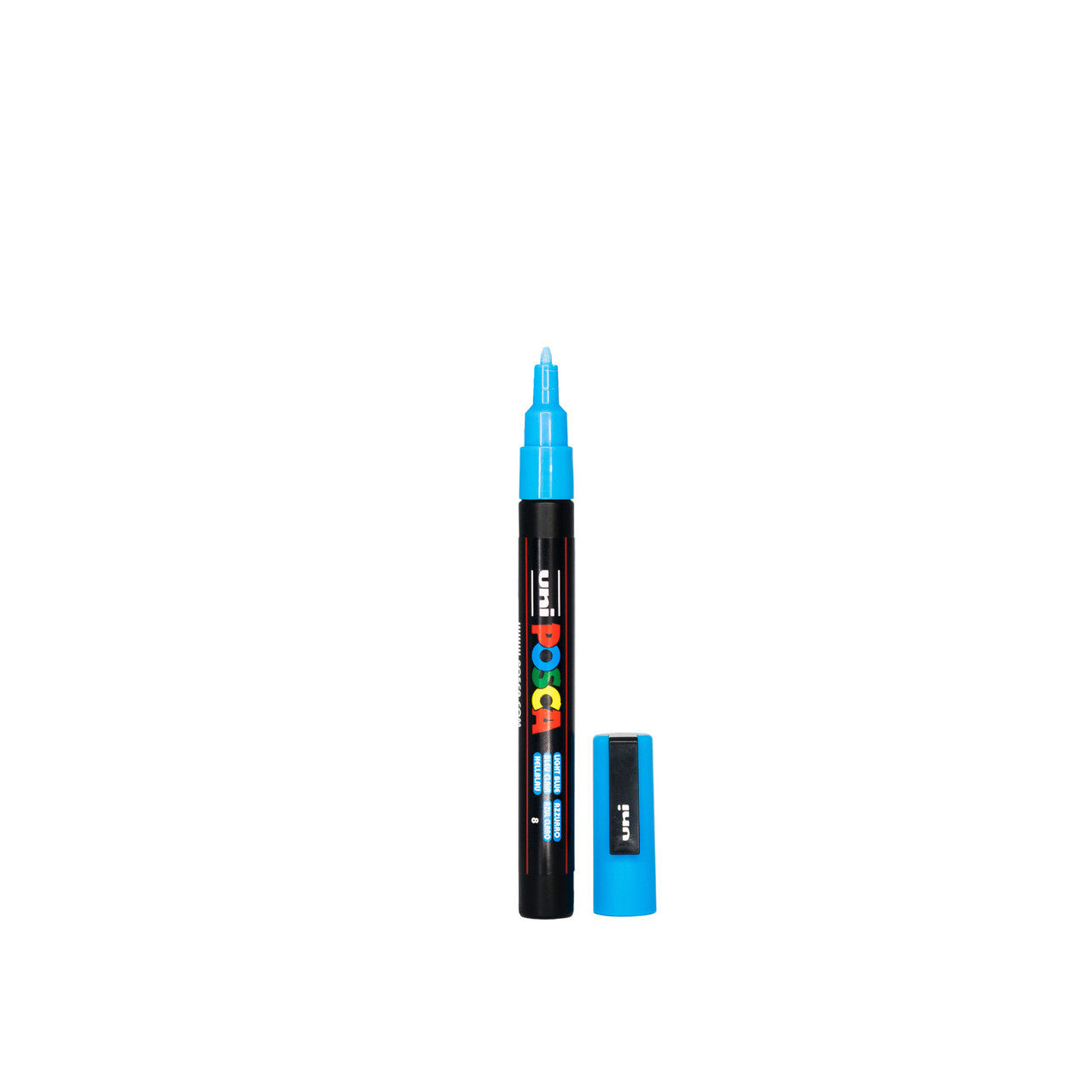 POSCA PC-3M Paint Marker Fine Bullet Tip Light Blue – water-based paint marker pen