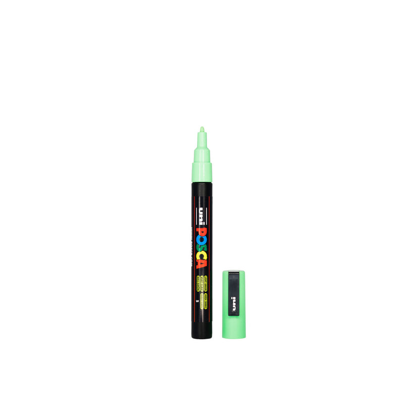 POSCA PC-3M Paint Marker Fine Bullet Tip Light Green – water-based paint marker pen