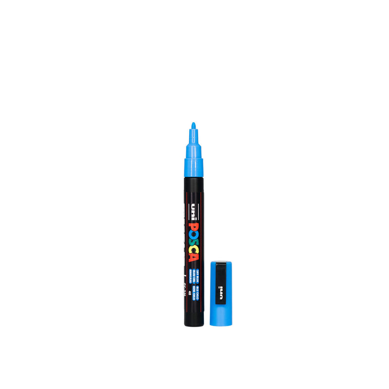 POSCA PC-3M Paint Marker Fine Bullet Tip Sky Blue – water-based paint marker pen
