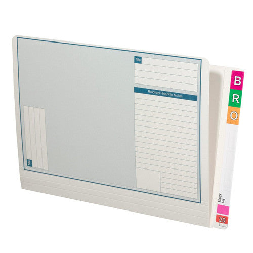 Avery White Lateral Notes File with Tubeclip Fastener 355 x 235mm 100 Box