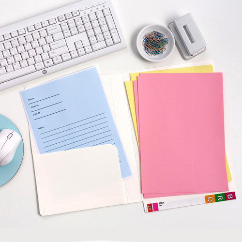 Avery White Lateral Notes File with Left Hand Pocket 355 x 235mm 20 Box