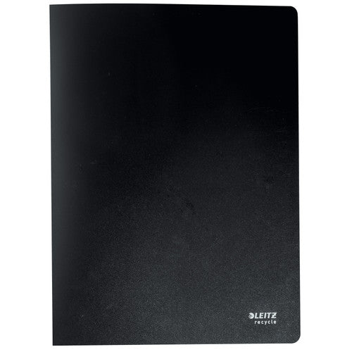 Leitz Recycle Non-Refillable Display Book 20 Pocket PP A4 Black Pack of 10