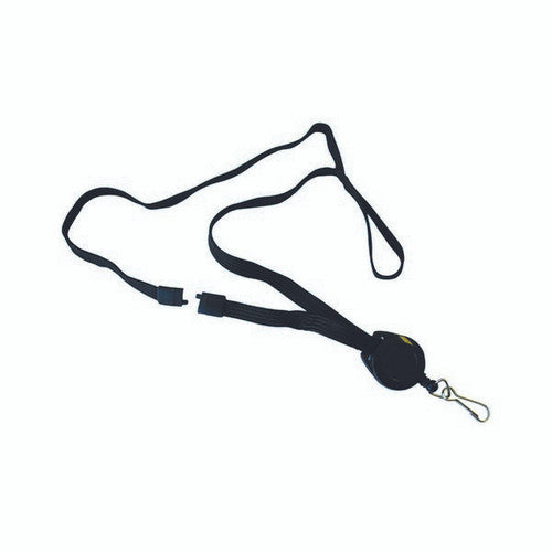 Kevron ID1021 Badge Reel with Breakaway Lanyard Black Pack of 10