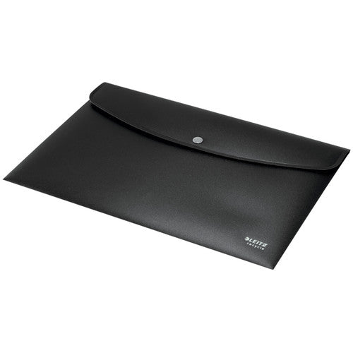Leitz Recycle Doculope Document Wallet PP A4 Black Pack of 10