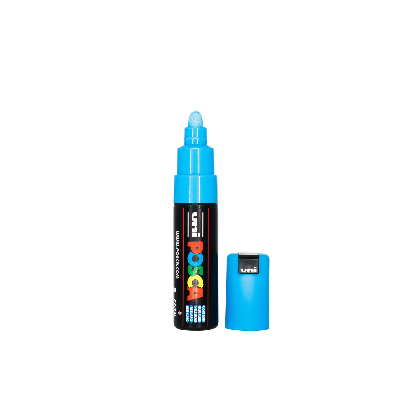 POSCA PC-7M Light Blue broad bullet tip paint marker