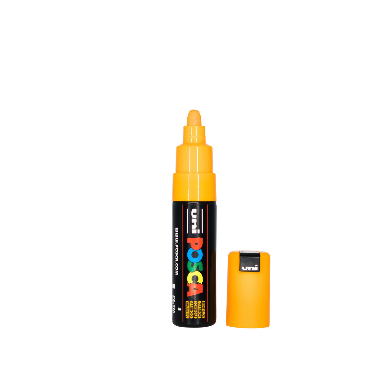 POSCA PC-7M Paint Marker Broad Bullet Tip Bright Yellow-1