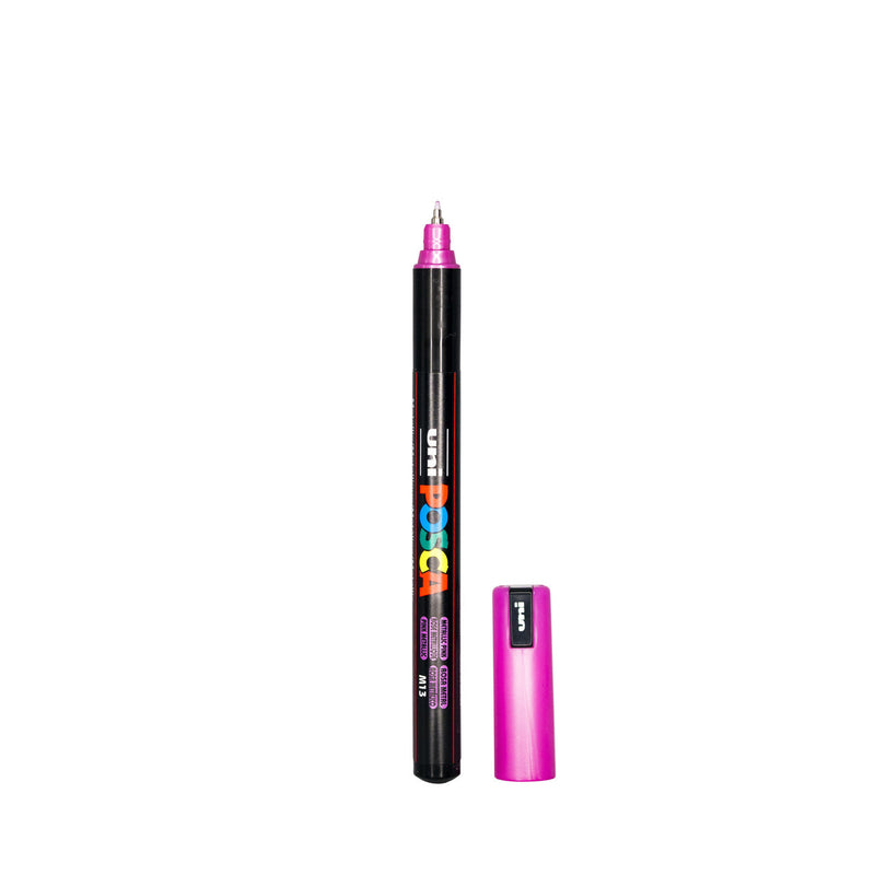 POSCA PC-1MR Paint Marker Ultra Fine Tip Metallic Pink – water-based paint marker pen