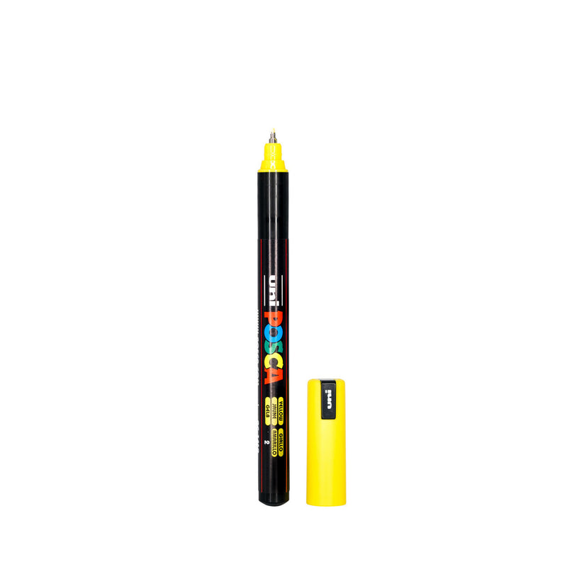 POSCA PC-1MR Paint Marker Ultra Fine Tip Yellow – water-based paint marker pen