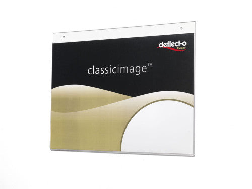 Deflecto Wall Mount Sign Holder A3 Landscape