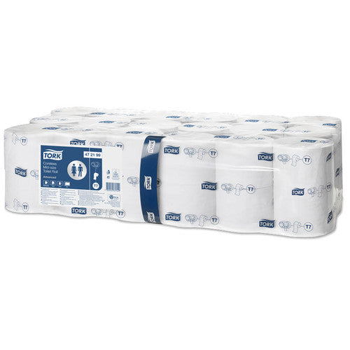 Tork Coreless Mid Size Toilet Roll 2 Ply Advanced T7 White 36 Rolls