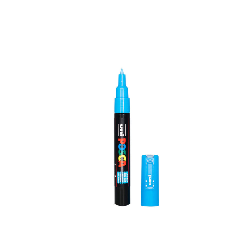 POSCA PC-1M Paint Marker Extra Fine Tip Light Blue – water-based paint marker pen